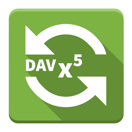 Logo of the DAVx⁵ android application